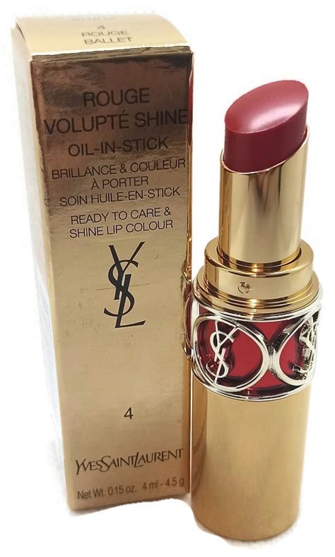 ysl rouge ballet 4|YSL Rouge Ballet (04) Rouge Volupte Shine Oil.